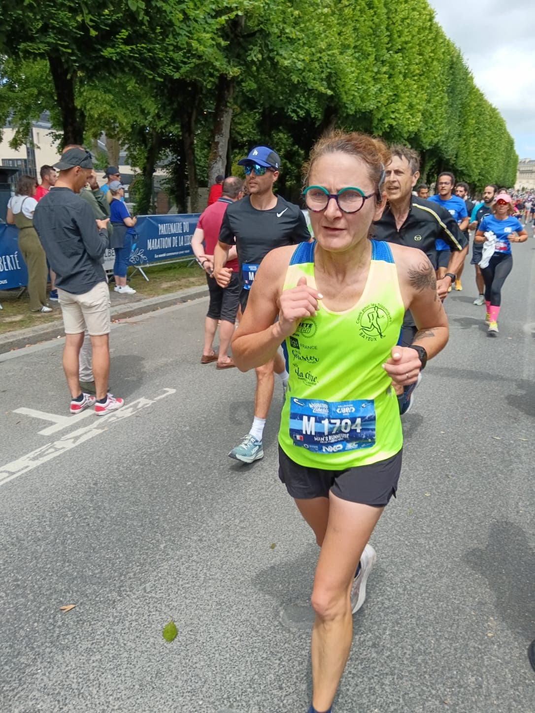 Coureurs CPLT lors d'un semi-marathon inclusif