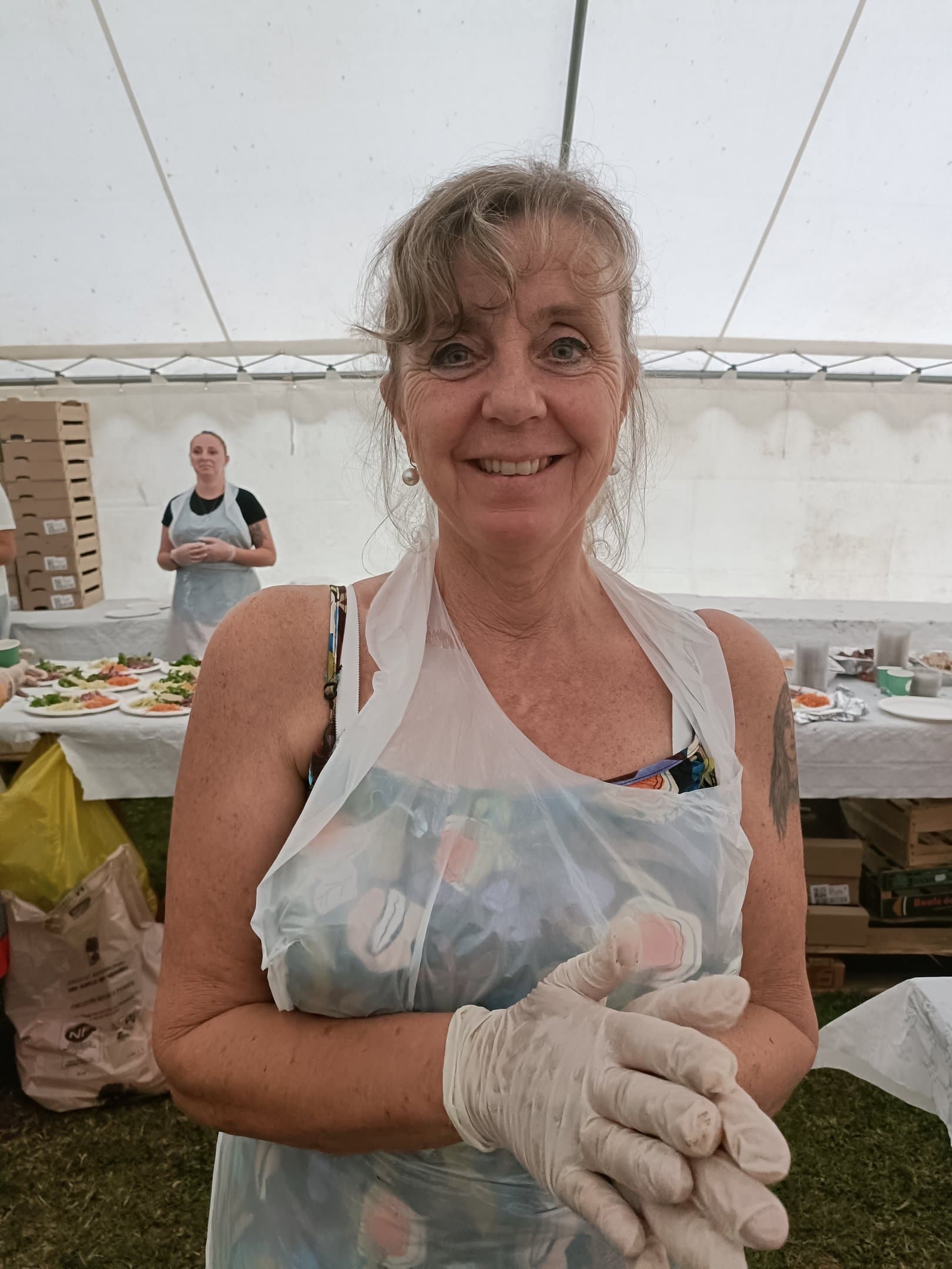 Bénévoles CPLT accueillant le public médiévales